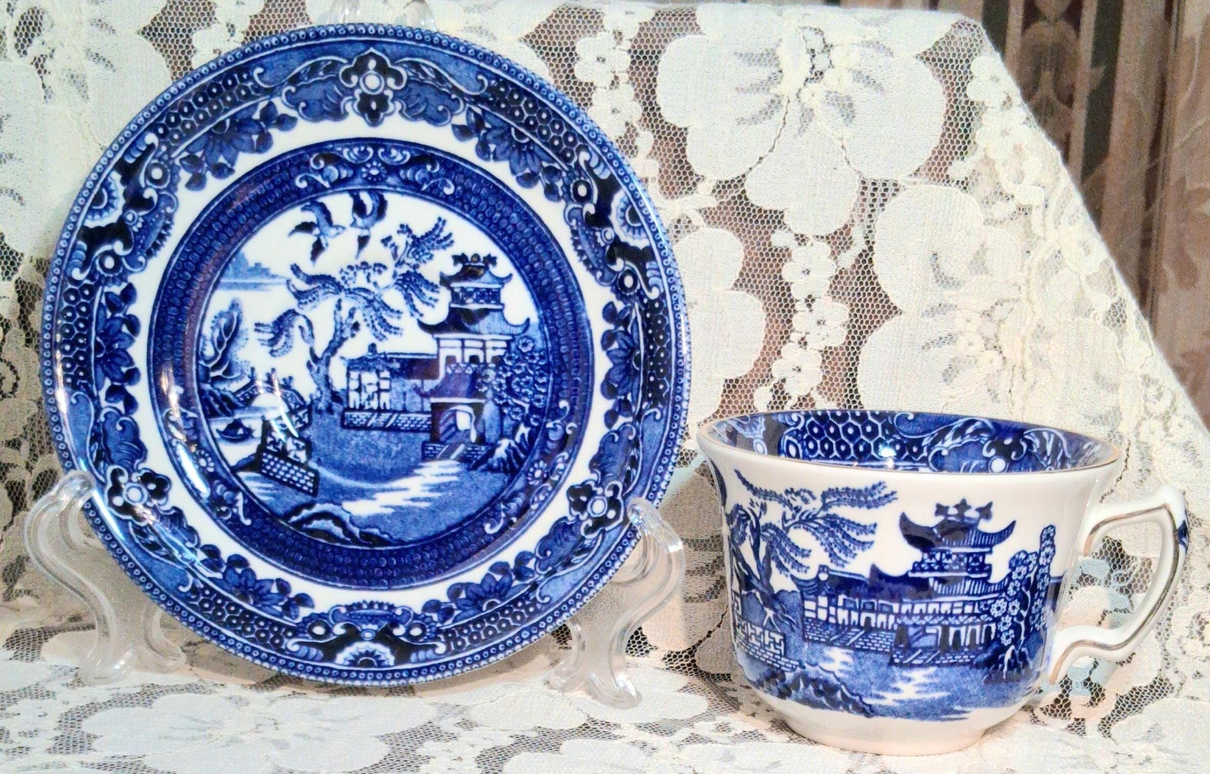 burleigh ウイロー　ボウル4枚組 Burleigh Willow - Etsy
