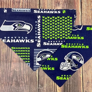 Seattle Seahawks Over the Collar Reversible Pet Scarf