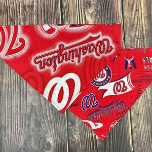 Washington Nationals Baseball Over the Collar Reversible Pet Scarf