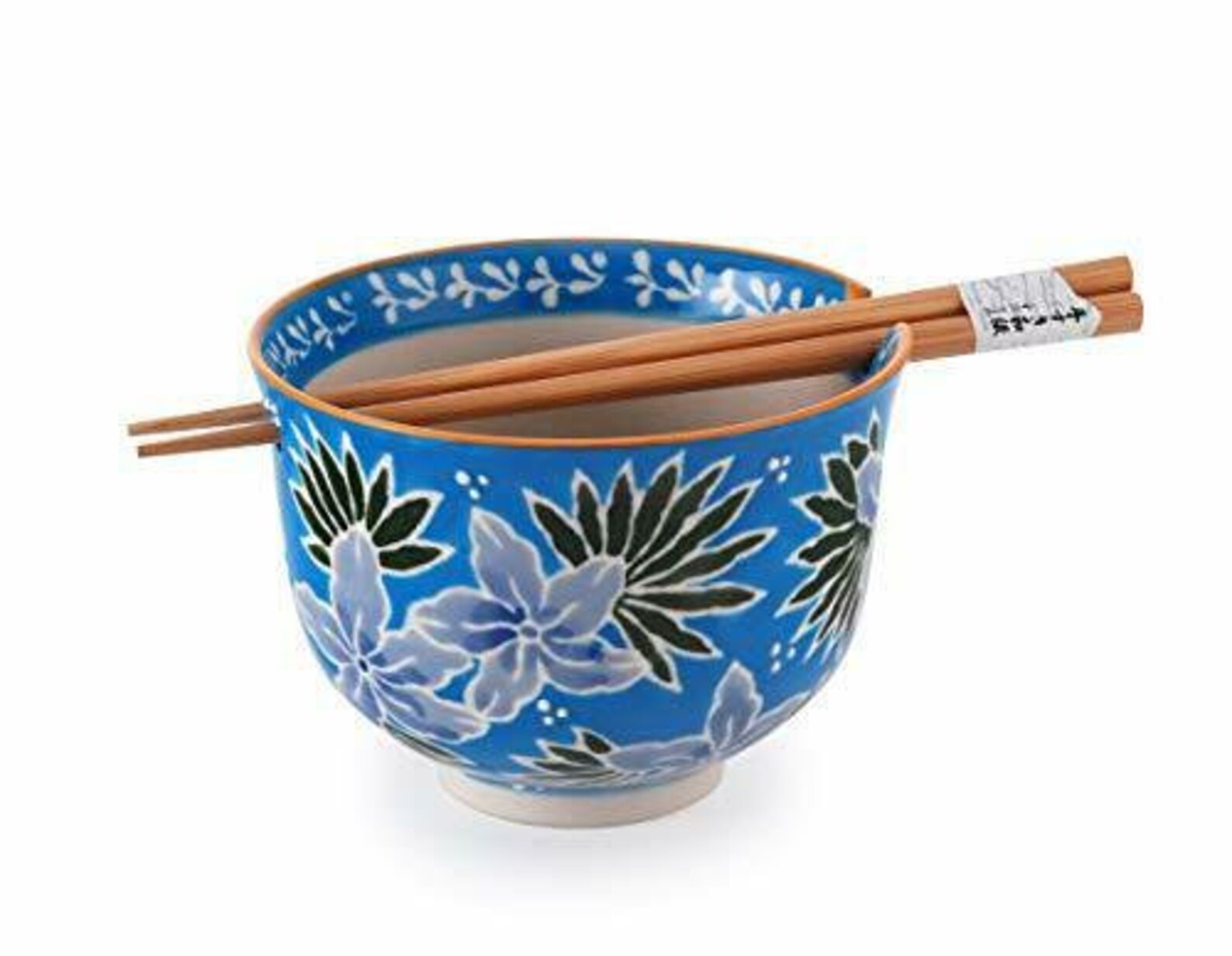 Ramen Udon Noodle Bowl with Chopsticks Gift Set 5D Blue | Etsy
