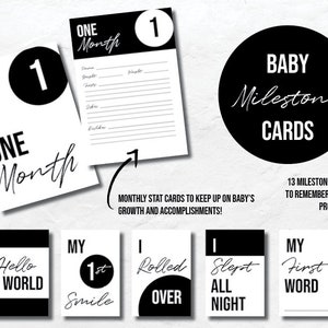 Cartes d’étape pour bébé Téléchargement imprimable