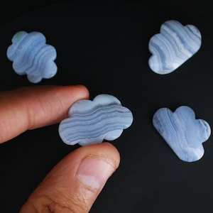 Natural Blue Lace Agate, Cloud Gemstone Carved Stone, Cloud Stone Carving, Carved Blue lace Agate, Free Drilling