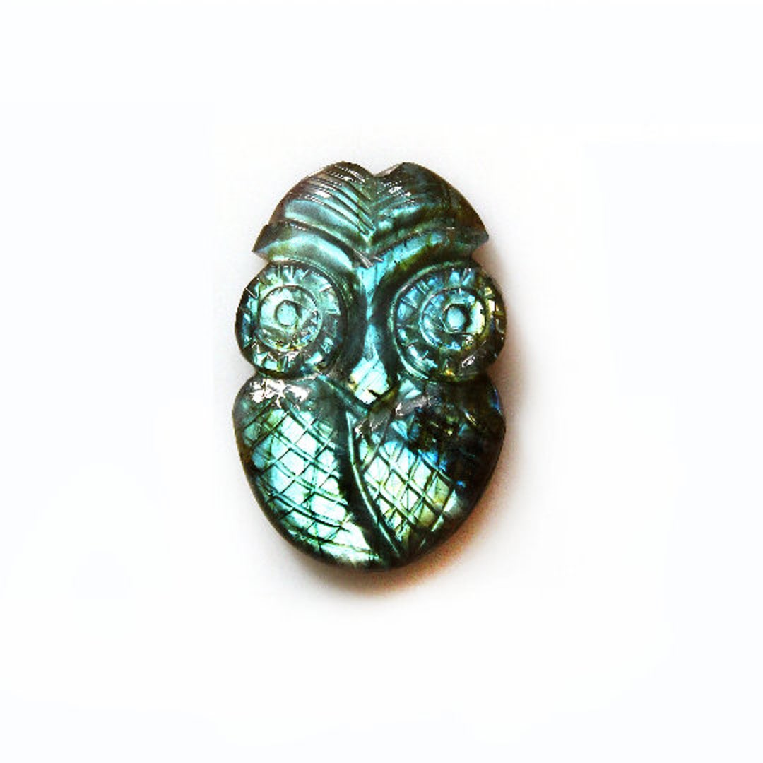 Labradorite Owl Cut Carving Gemstone Carved Fly on Etsy