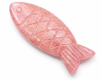 Natural Strawberry Quartz  Carving, Hand Carved Gemstone, For Pendant making , Mini Charm, Jewelry Supply