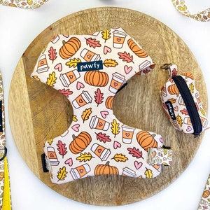 Autumn Dog Harness Custom Dog Harness with Name Personalized Dog Vest Adjustable Dog Harness