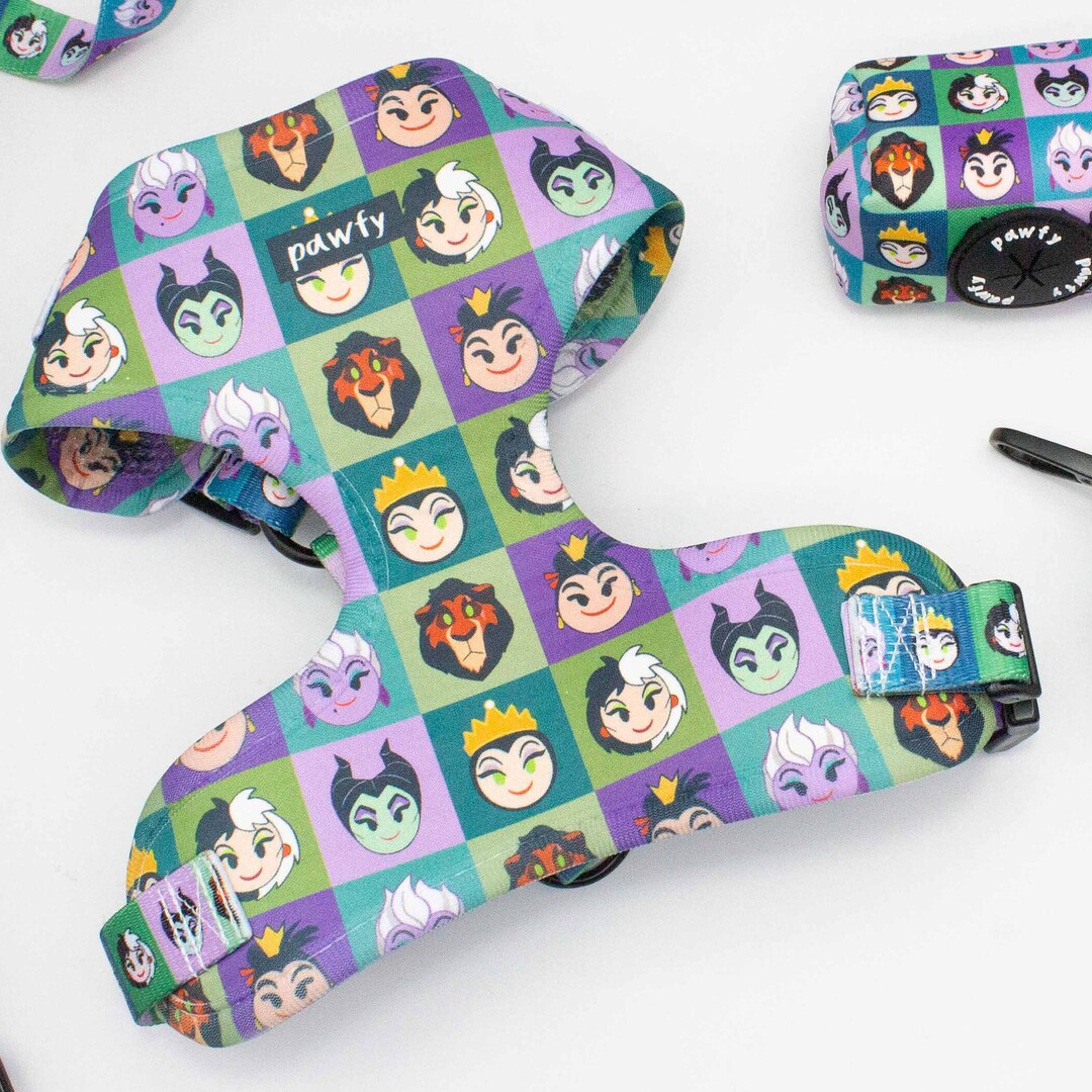 Villains Dog Harness Custom Dog Harness With Name Personalized Dog Vest