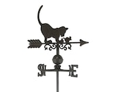 Cast Iron Cat and Mouse Weathervane Lawn Decoration Garden Stake