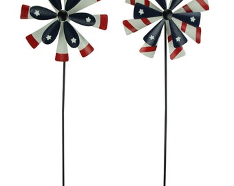 14mm Octagons Red Americana Patriotic Collection White Blue SET of 30-14mm 2-Hole Iridescent Chandelier Crystals Connectors