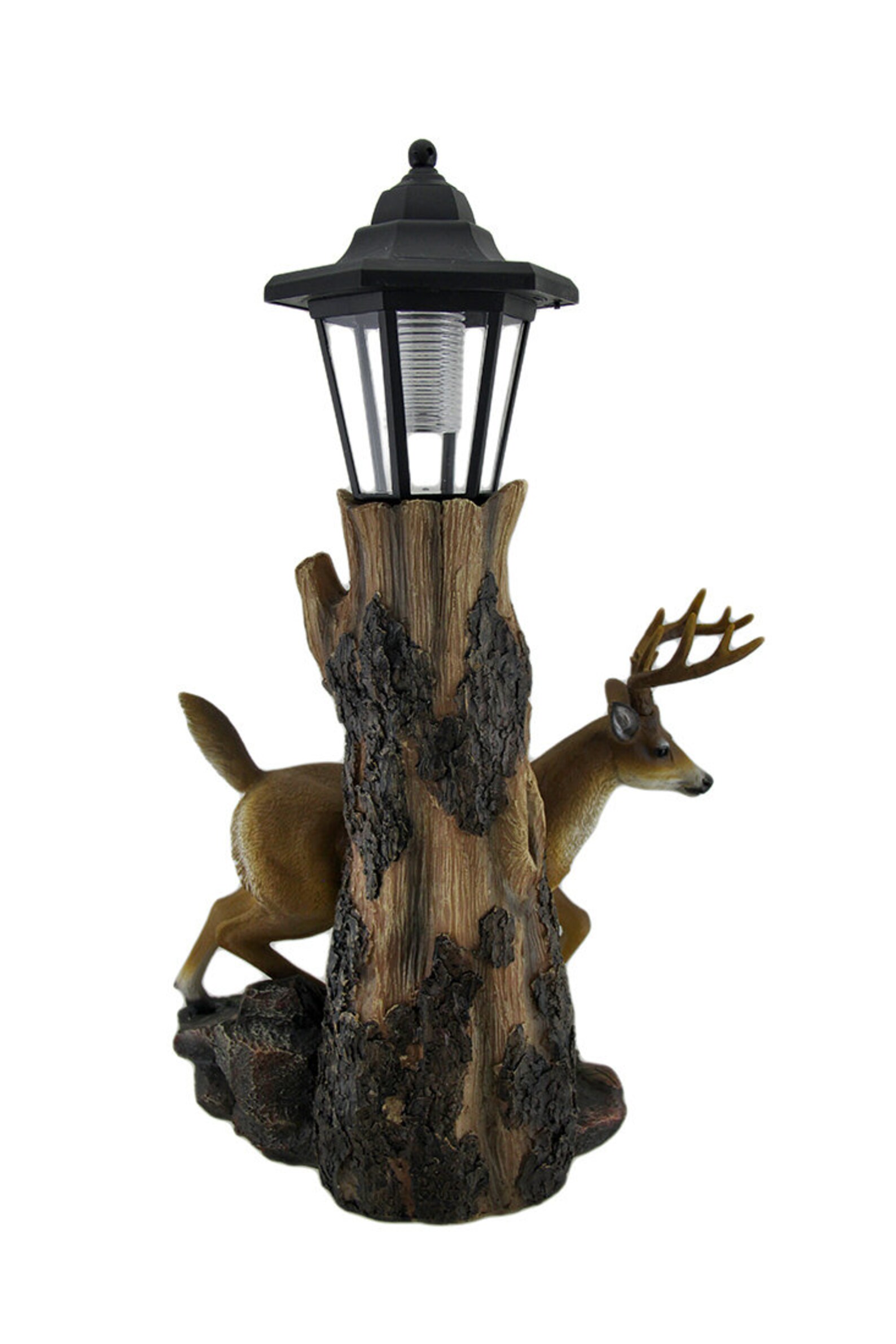 Whitetail Deer Sculptural Solar Light Statue Etsy