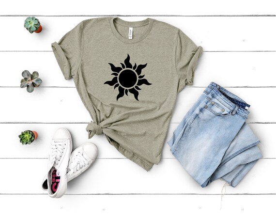 Rapunzel Sun Tangled T-shirt Princess 