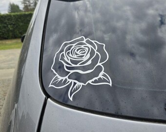Rose Decal - Vinyl Die Cut Sticker