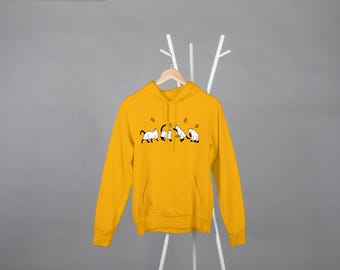 Kitten Ghosts- Halloween - Hoodie- Orange