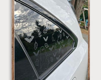 Quarter Glass Ghost Decals- Halloween Decals