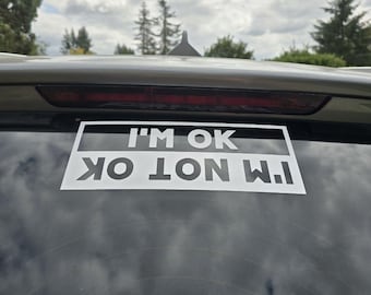 Upside down car Decal