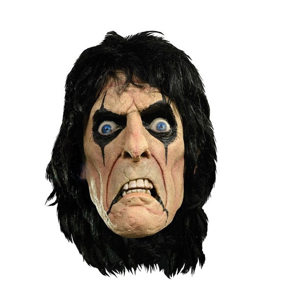 Halloween Rock Star Singer Alice Cooper Latex Deluxe Mask Trick or Treat Studios