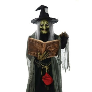 Halloween 5' Animated Lifesize Spell-speaking Witch Prop - Etsy
