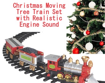 25% Off NEW Christmas Moving Tree Train Set with Realistic Engine Sound Free Shipping!