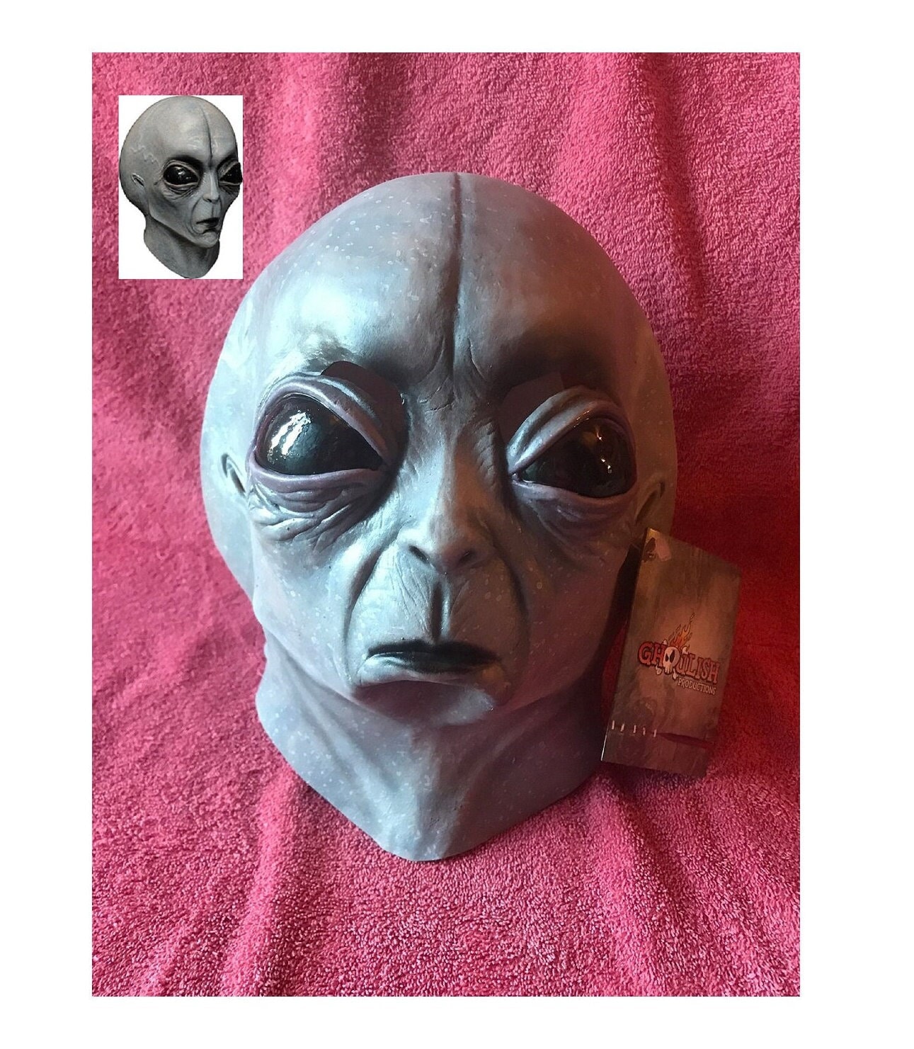 On Sale 30% off New AREA 51 ALIEN Latex Deluxe Mask Free Shipping Item is A  Item Can Be Repainted, Redesigned or Rehauled. 