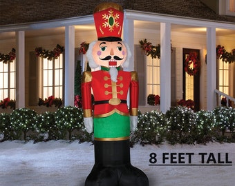 25% Off NEW Christmas 96" Blow Up Inflatable Nutcracker Outdoor Yard Decoration Free Shipping!