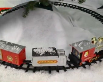 25% Off NEW Christmas Santa's Train Jumbo Express with Train Whistle And Real Smoke Effects  Free Shipping!