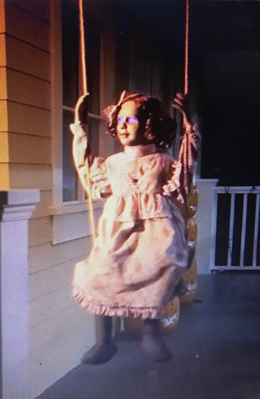 Brand New Halloween Animated Swinging Decrepit Doll Prop Etsy