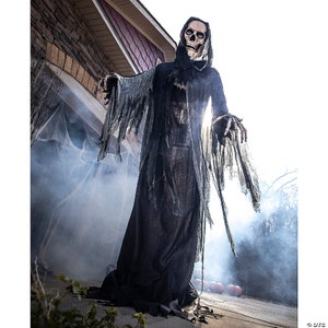 Halloween Animated Lifesize 10' Towering Reaper Prop Haunted House NEW ...