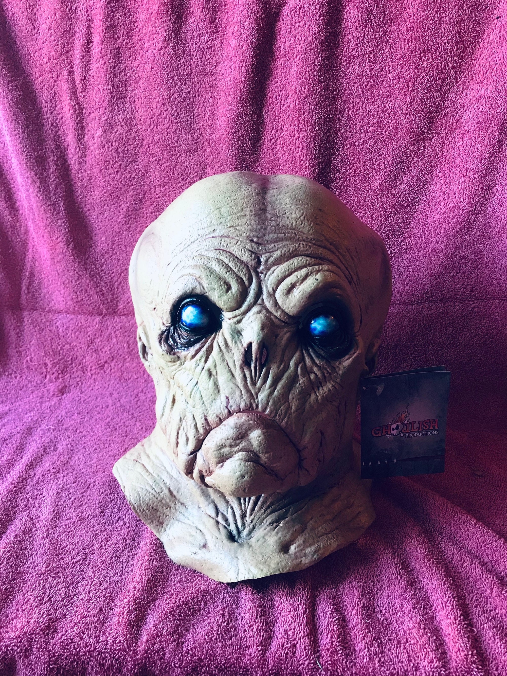 On Sale 30% off New AREA 51 ALIEN Latex Deluxe Mask Free Shipping Item is A  Item Can Be Repainted, Redesigned or Rehauled. 