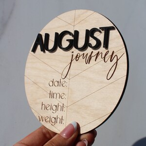 Baby Announcement Sign With Birth Stats | Wood Sign for Name Reveal | Personalized Modern Baby Announcement Sign For Hospital