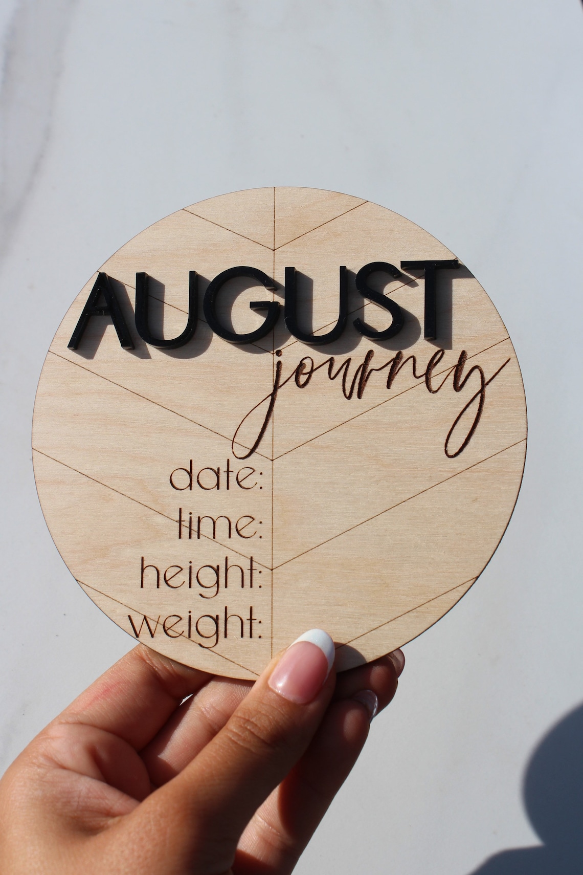 Baby Announcement Sign With Birth Stats | Wood Sign for Name Reveal ...