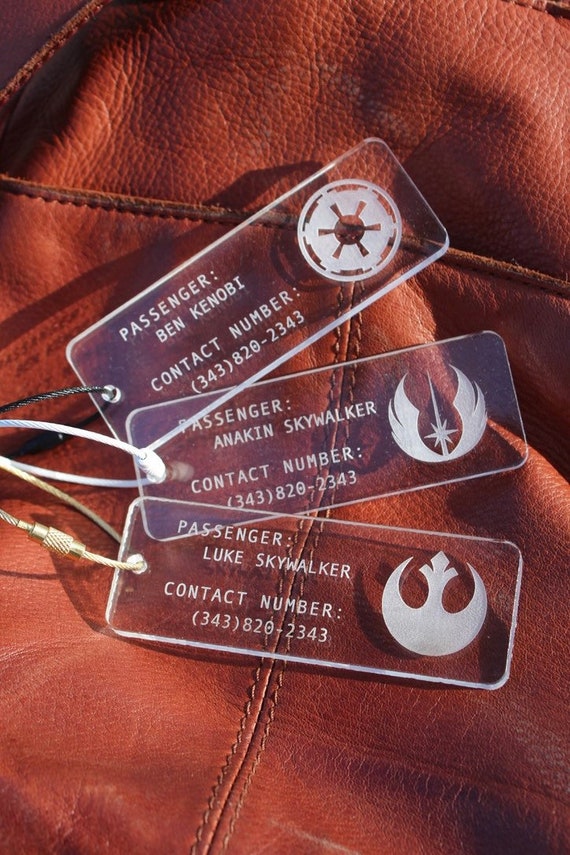 Star Wars Luggage Tags Disney Star Wars Bag Name Rebel Personalized  Diaper Bag Baby Tag Jedi Engraved Travel Gift Disney Name Tag