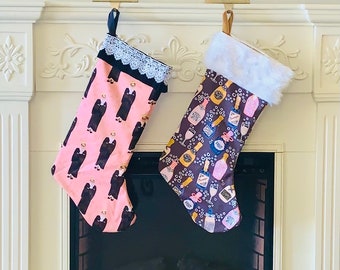 Unique Christmas Stockings RBG or Champagne Themed (handmade)