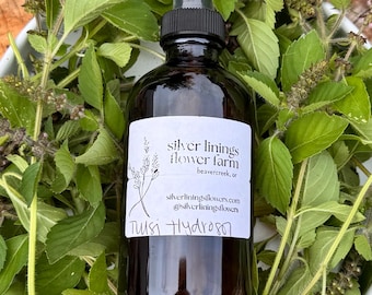 tulsi hydrosol | farm to bottle | 8 oz