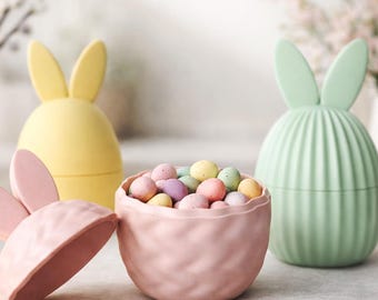 Bunny Egg Box STL Set van 3 3D-afdrukbestand voor paassnoep