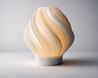 Modular Spiral Table Lamp - Wireless 3D Printed STL