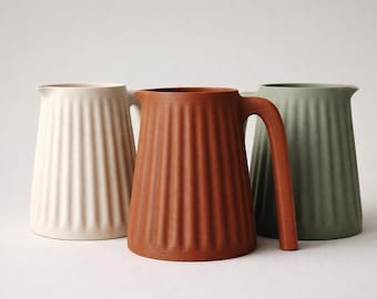 Geribbelde vaas STL - Scandinavisch minimaal design - 3D-afdrukbare waterkan