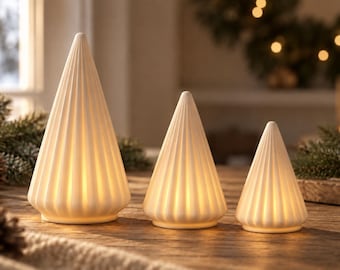 Scandinavische kerstboom LED-theelichthouders (3D-printbestanden)