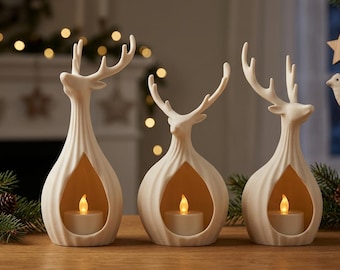 3D-printbestanden voor Scandinavische rendierlantaarns | Kerstdecoratie (digitale download)