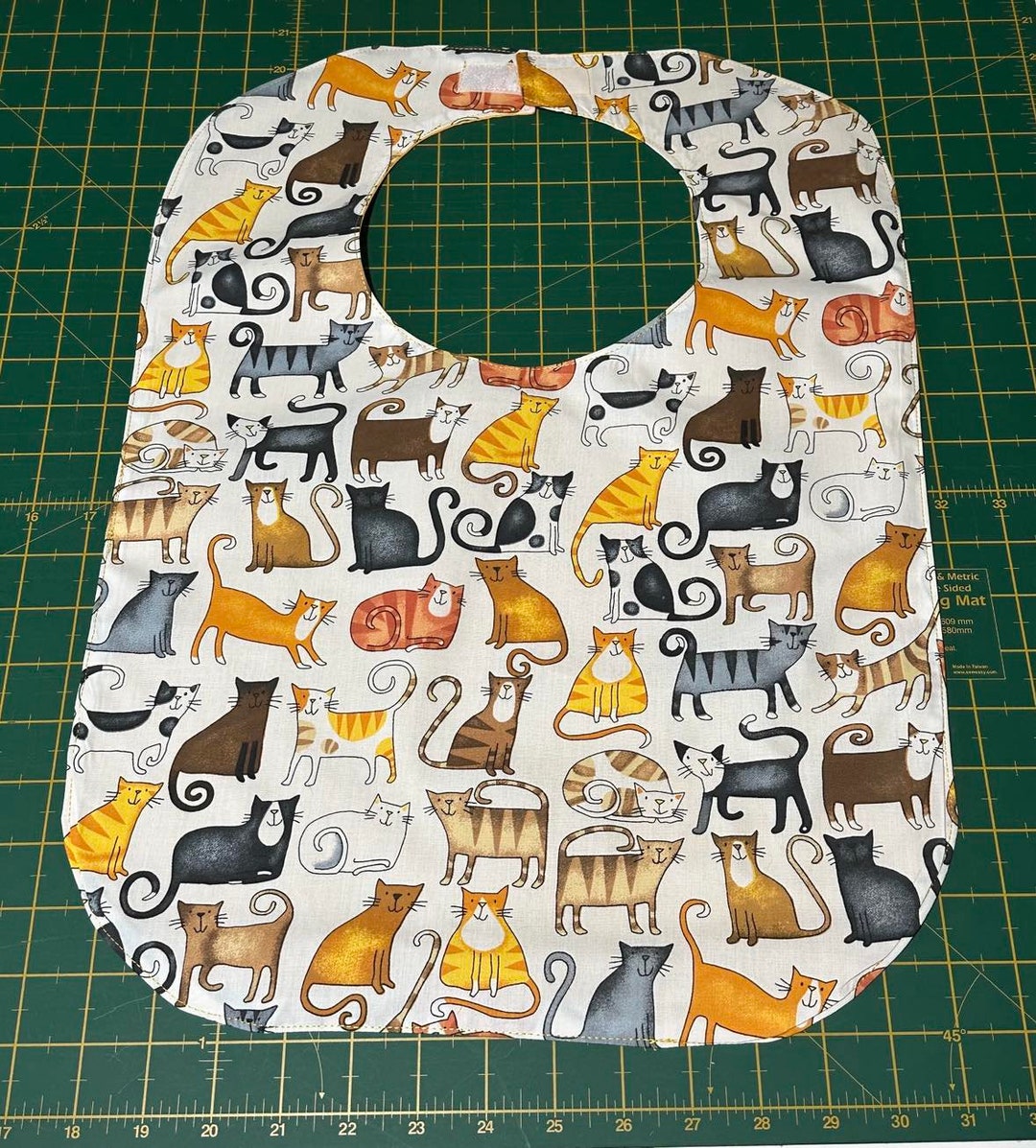 Bib Pattern Cat Lotsacats Adult Bib: Clothing Protector, Stain-free - Etsy