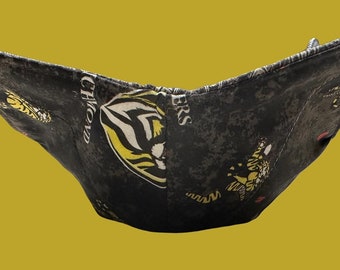 Microwave bowl cozy holder hugger, "AFL Richmond Tigers"- Fully Reversible