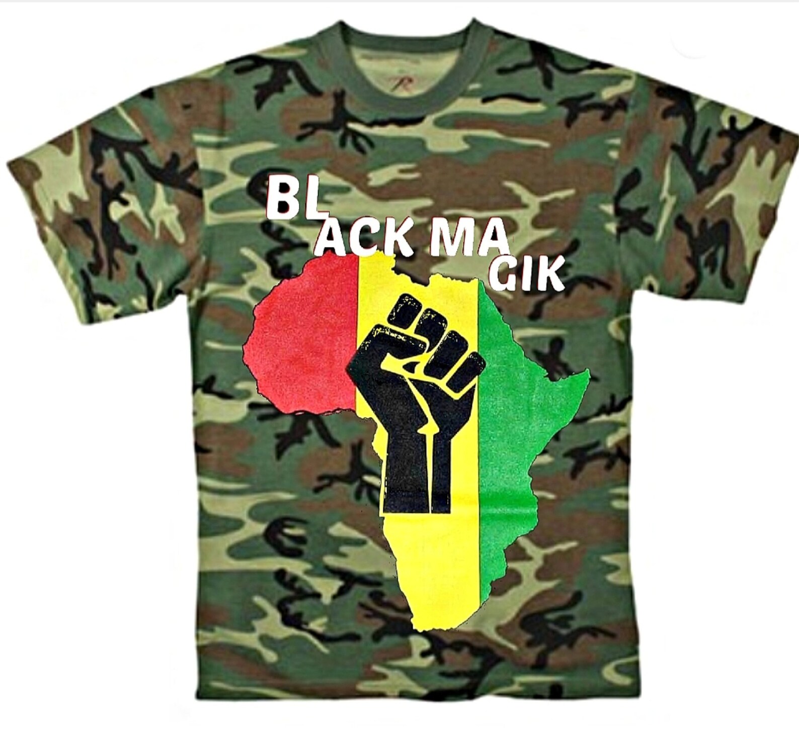 Womens Army Fatigue Graphic Cotton Tshirts Black Magick Etsy