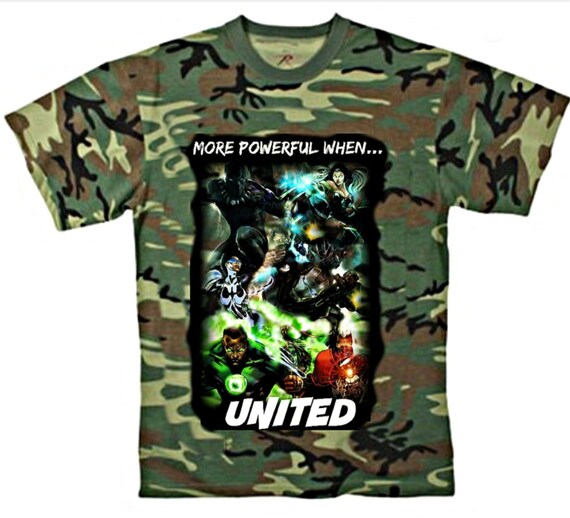 Womens Army Fatigue Graphic Cotton T 
