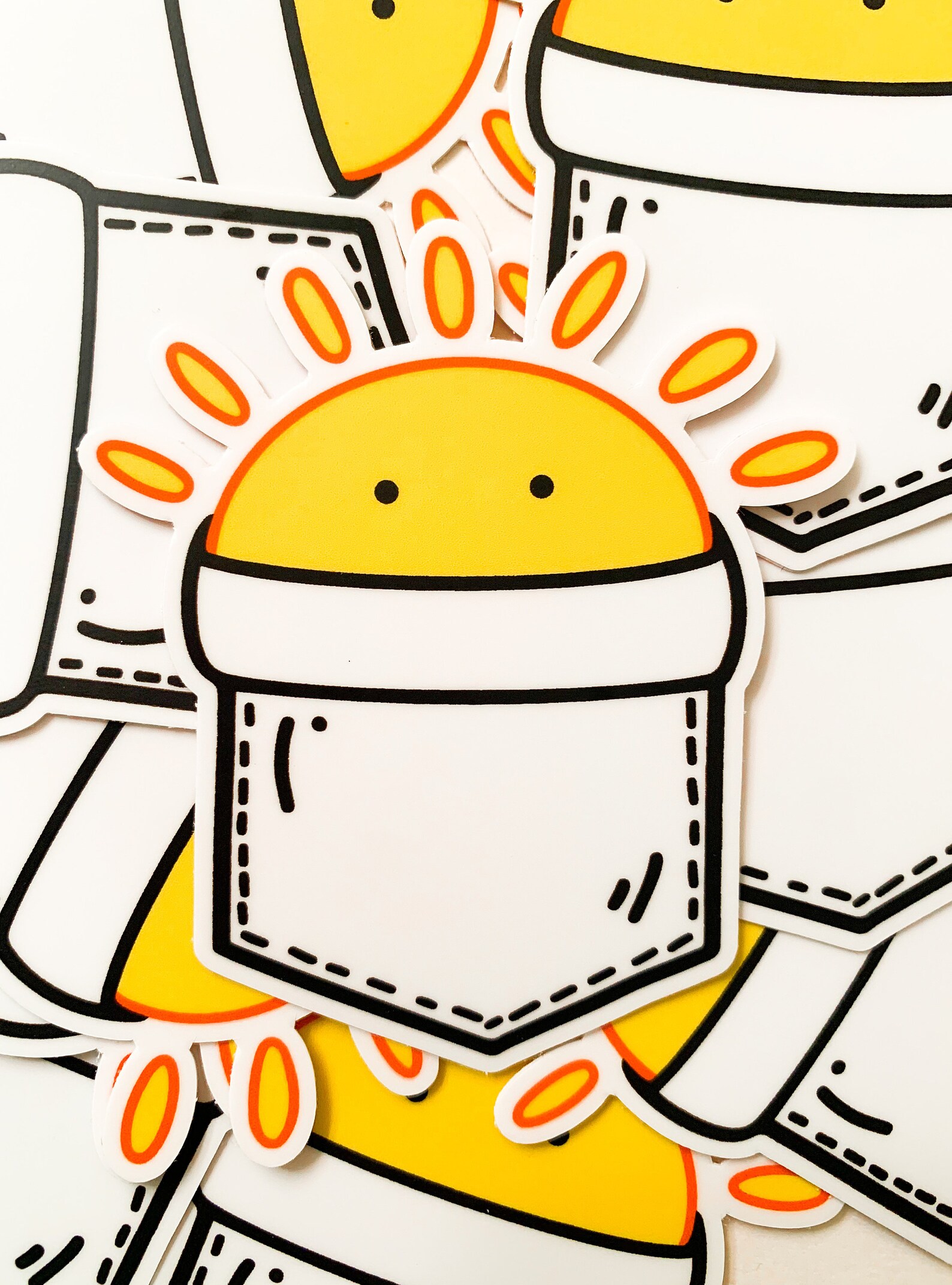 Pocketful of Sunshine Matte Weatherproof Sticker Vinyl Laptop Decal Sun