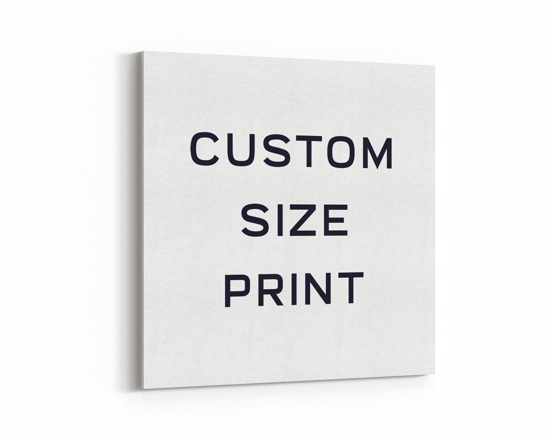 Custom Size Photo Print or Canvas Wall Art Etsy