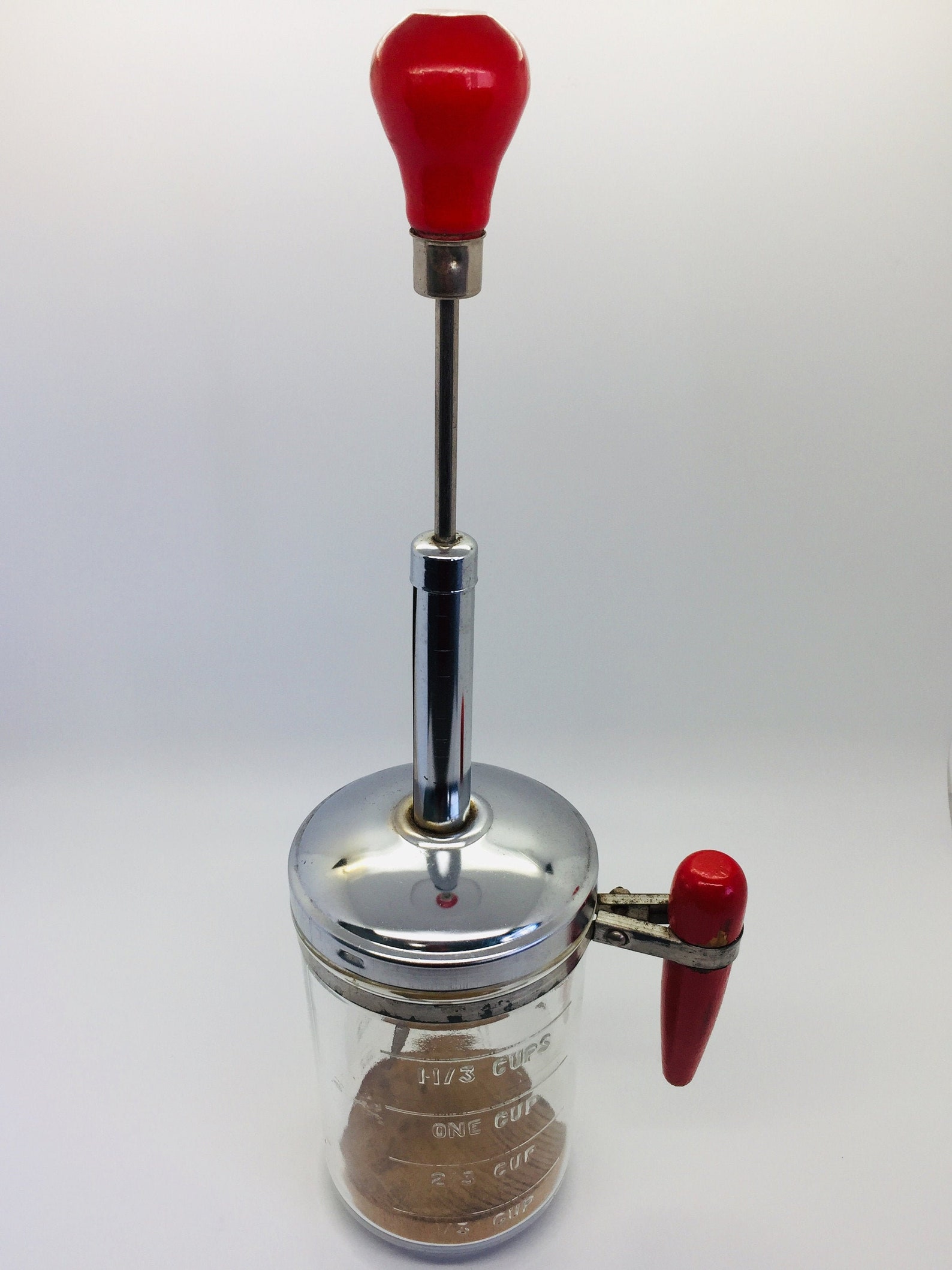 Vintage Glass Jar Nut Chopper/Vintage Glass Food Etsy