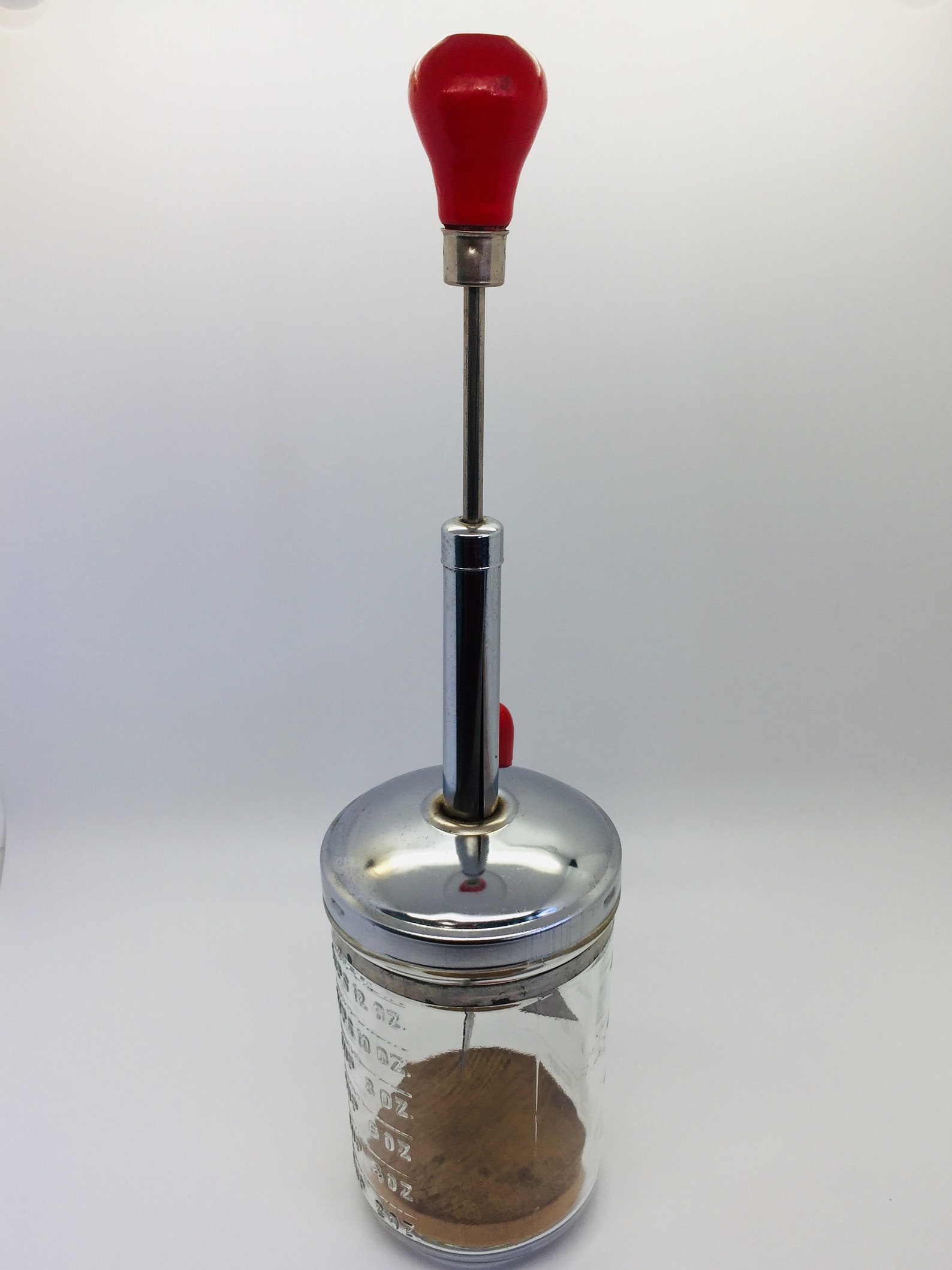 Vintage Glass Jar Nut Chopper/Vintage Glass Food Etsy