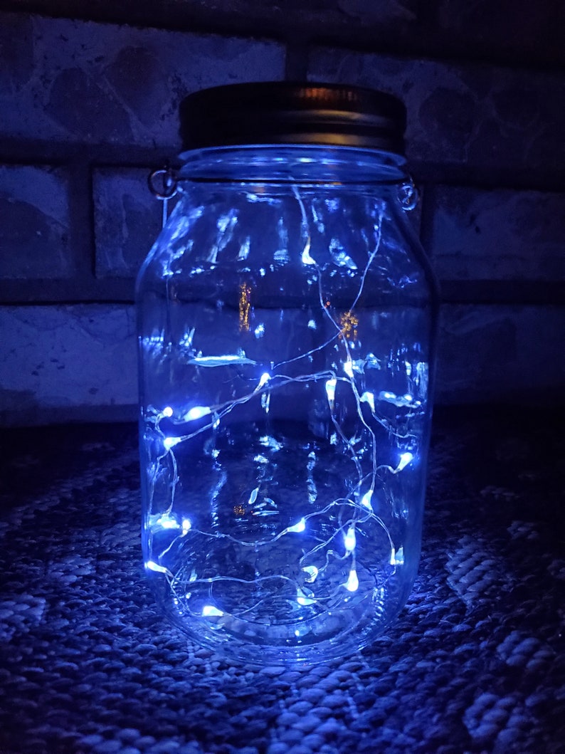 Solar Light Outdoor Lanterns Mason Jars Solar Garden Lights Etsy