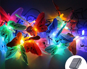 Butterfly Solar String Light, Fiber Optic