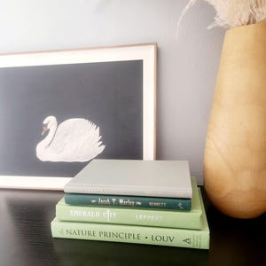 Green Books Decor – Customize Your Set | Aesthetic Books for Shelf Styling | Coffee Table Decor | Office Decor | Real Hardcover Books