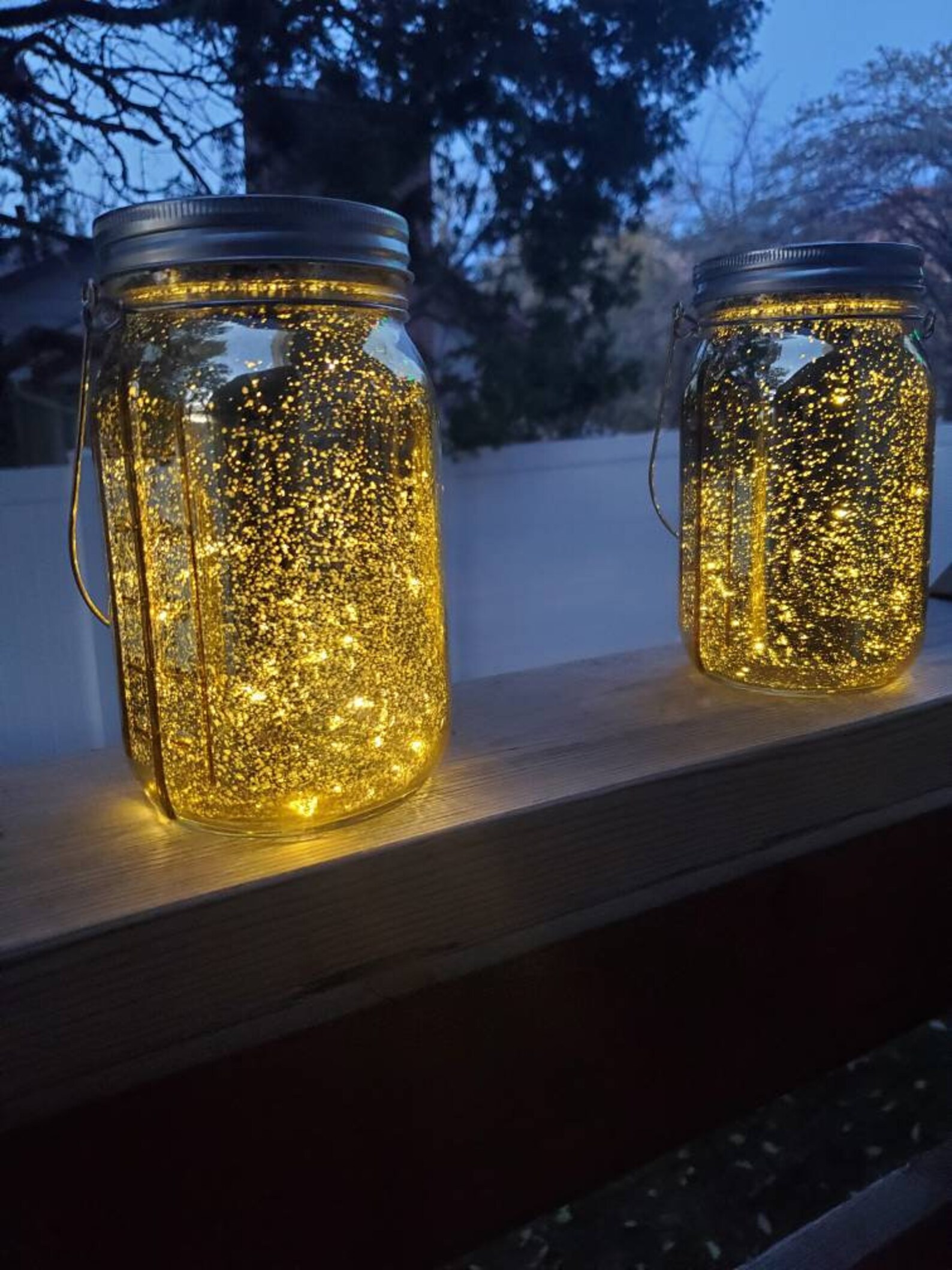 Solar Light Outdoor Lanterns Mason Jars Solar Garden Lights Etsy