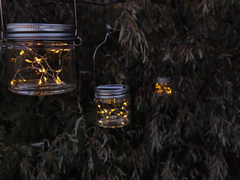 Set of 6 Canning Jar Solar Lids Mason Jar Solar Lights Etsy